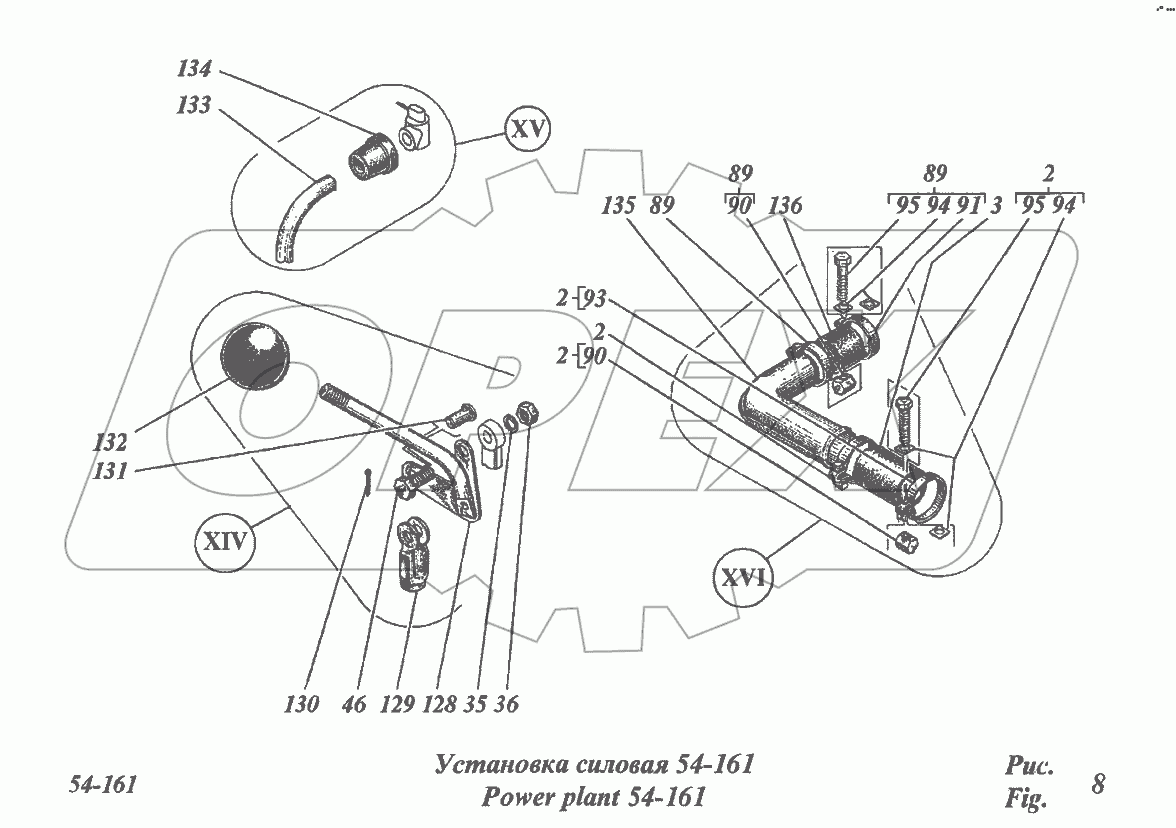 Установка силовая 54-161